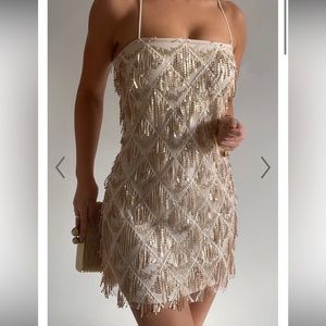 Champagne ShowPo. Dress // Eras Tour Outfit